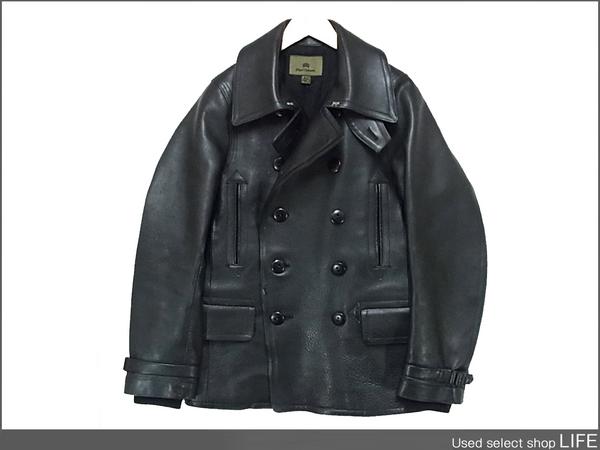 NigelCabournナイジェルLEATHER MILITARY Pコート46/8040090000/ナイジェルケーボン/ミリタリー