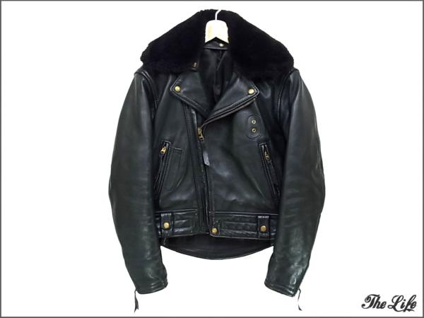 Langlitz Leathers ダブルライダースジャケット/ラングリッツレザーズ/襟ボアファー取り外し可能