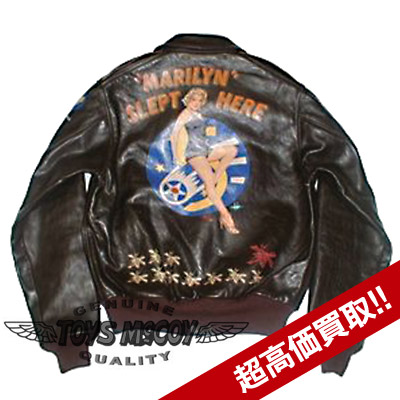 リアルマッコイ A-2 MJ3001 MARILYN SLEPT HERE画像