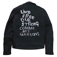 × コムデギャルソン 18AW 391T ライトニング ライダースジャケット 36画像