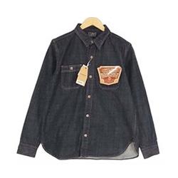 ステュディオダルチザン スヴィンゴールド ワンウォッシュ デニムシャツ D5595 画像