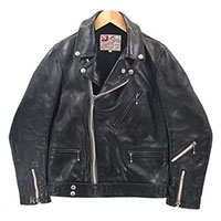 AD-03 ホースハイド ダブルライダース 34 黒画像