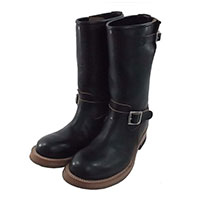 AD-S-01 ステアハイド エンジニアブーツ BLACK 9画像