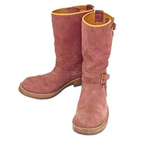 AD-S-01B ENGINEER BOOTS WINE RED スエード エンジニアブーツ 10画像