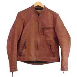 天神ワークス スランドカラー シングル ライダース レザー ジャケット JT01 画像