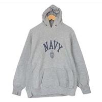 ヴィンテージチャンピオン 80年代 ヴィンテージ 青タグ染み込みプリント R/W パーカー グレー系 画像