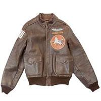 リアルマッコイズ 旧マッコイ 93年製 Grin'n Bare It ハンドペイント カスタム A-2ジャケット 画像