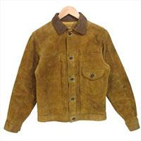 ダブルアールエル 1st タイプ スエード カウレザー ジャケット 14AW 画像