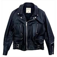 666 イングランド製 ダブル レザー ライダース ジャケット ブラック系 36 画像