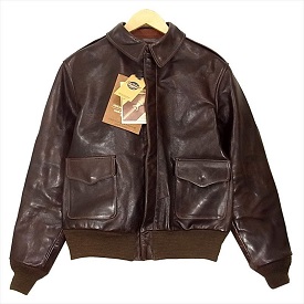 バズリクソンズ A-2 BR80501 ハンドアニリン ミックスリブ レザージャケット 画像