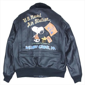 バズリクソンズ Type G-1 SNOOPY HAND PAINTED レザージャケット 画像