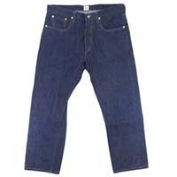 ポストオーバーオール セルビッチ デニム パンツ インディゴブルー系 画像