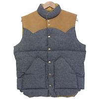 ウエアハウス × ロッキーマウンテン Rocky Mountain シャンブレー ダウン ベスト 画像