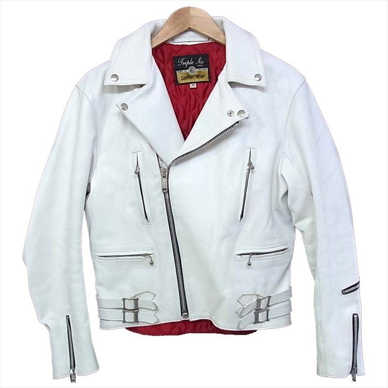 英国製 ダブル ライダースレザー ジャケット 画像