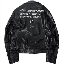 ルイスレザー × モンクレール × フラグメント 20AW ジーニアス ドゥエイン ダブルライダースジャケット 画像