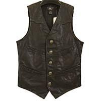 ラルフローレン PARKINS LEATHER VEST 画像