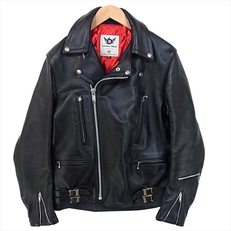 英国製 ダブル ライダースレザー ジャケット 画像