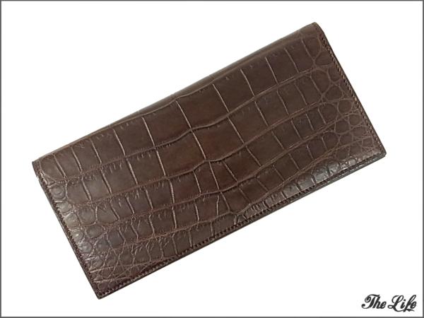 万双マンソウクロコダイルレザーウォレット/長財布