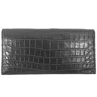 ガンゾ クロコダイル ブライドルレザー 長財布 画像