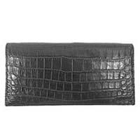 ガンゾ クロコダイル ブライドルレザー 長財布 画像