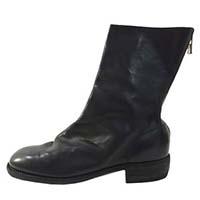グイディ Middle Back Zip Boots Horse Full Grain Leather ホース フルグレイン バックジップ ブーツ 19AW 988 画像
