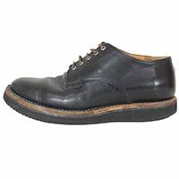 ヴァイバーグ レザー オックスフォードシューズ レースアップ ブーツ ブラック系 画像