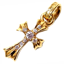 22Kベビーファットチャームパヴェダイヤ