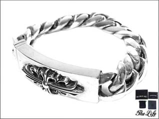 フローラルクロスIDブレスレット#21