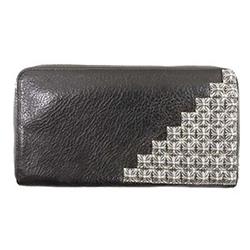 クロムハーツ ゼロピラミッド スタッズ コーナー レザーウォレット 画像