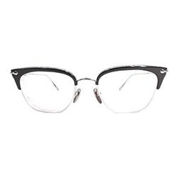 クロムハーツ SLUNTRADICTION クロス ボール ハーフリム メガネ 画像