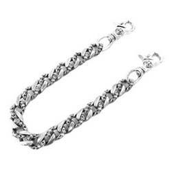 クロムハーツ 2クリップ ショート ファンシー ウォレットチェーン 画像