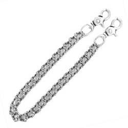 クロムハーツ クロウ ファンシー 2クリップ ウォレットチェーン 画像