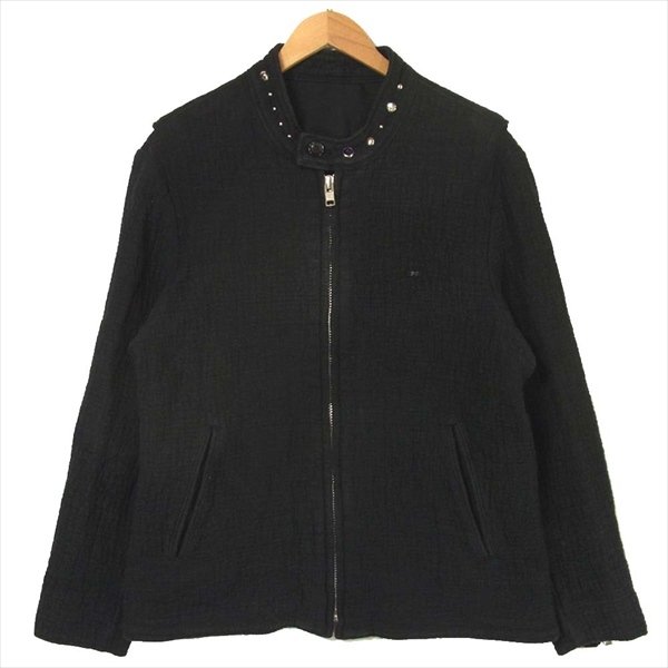 ウルフズヘッド SASHIKO STUDDED WOLF'S HEAD SPECIAL 刺し子 スタッズ シングル ライダース ジャケット 画像