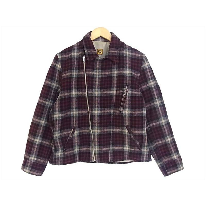 ヒューマンメイド チェックブルゾン ライダース ジャケット初期モデル 画像