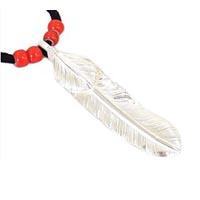 ゴローズ 上銀 革紐 ビーズ カスタム 左向き ペンダント 画像