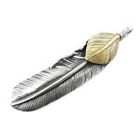 ゴローズ 上金特大フェザー 右向き ペンダントトップ 画像