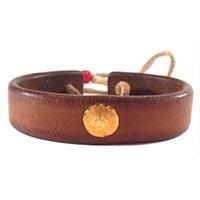 ゴローズ 金メタル レザー ブレスレット 画像