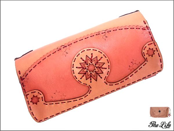 OJAGA DESIGN オジャガデザイン 長財布 ピンク ロングウォレット スエードケース付属