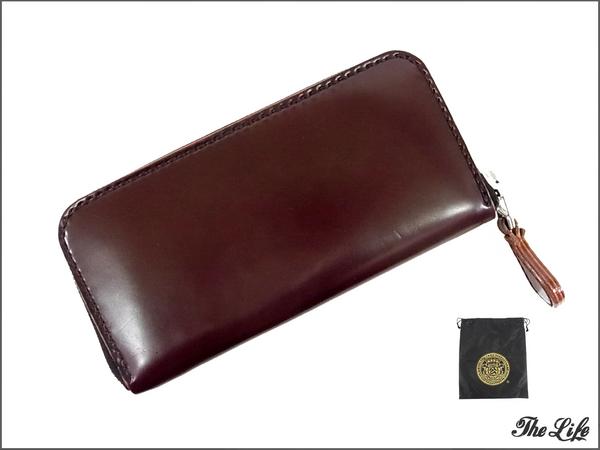 ビーズ屋公ちゃんコードバンラウンドジップウォレット