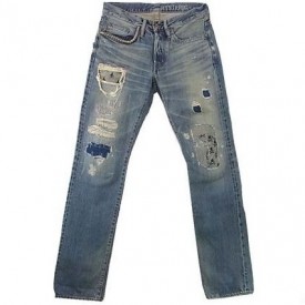 ×ヒステリックグラマー USED加工デニムW28 デニムストレートパンツ 0253AP19 画像