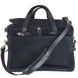フィルソン キャンバス × レザ― 2WAY ショルダー ブリーフケース ビジネスバッグ 画像