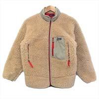 パタゴニア 65558 2001年 キッズ レトロ カーディガン ベージュ系 画像