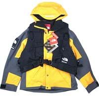 シュプリーム ノースフェイス 20SS 国内納品書付 RTG Jacket + Vest イエロー系 画像