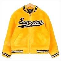 シュプリーム ジャケット 20SS faux fur varsity jacket 画像