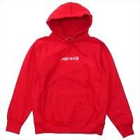 シュプリーム トップス 19SS Swarovski Box Logo Hooded Sweatshirt レッド系 画像