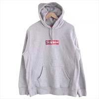 シュプリーム トップス 19SS Swarovski Box Logo Hooded Sweatshirt グレー系 画像