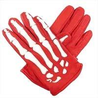 シュプリーム ×Vanson 17AW X-Ray Gloves レッド系 画像