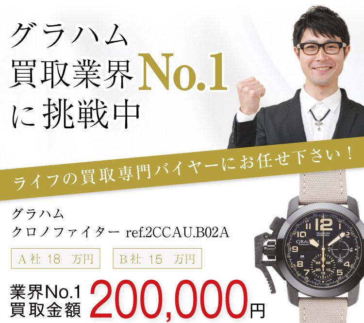 グラハム 高価買取!クロノファイター 高額査定中!お電話でのお問合せはコチラ!