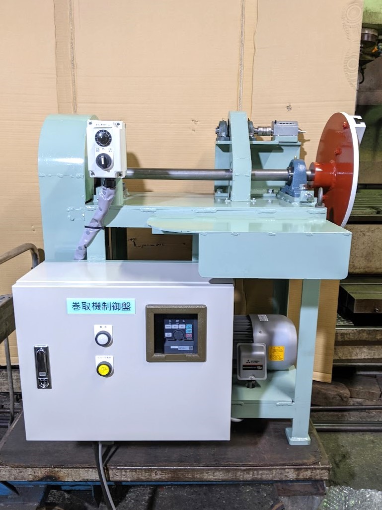 遂にコイルの巻取装置が完成しました!