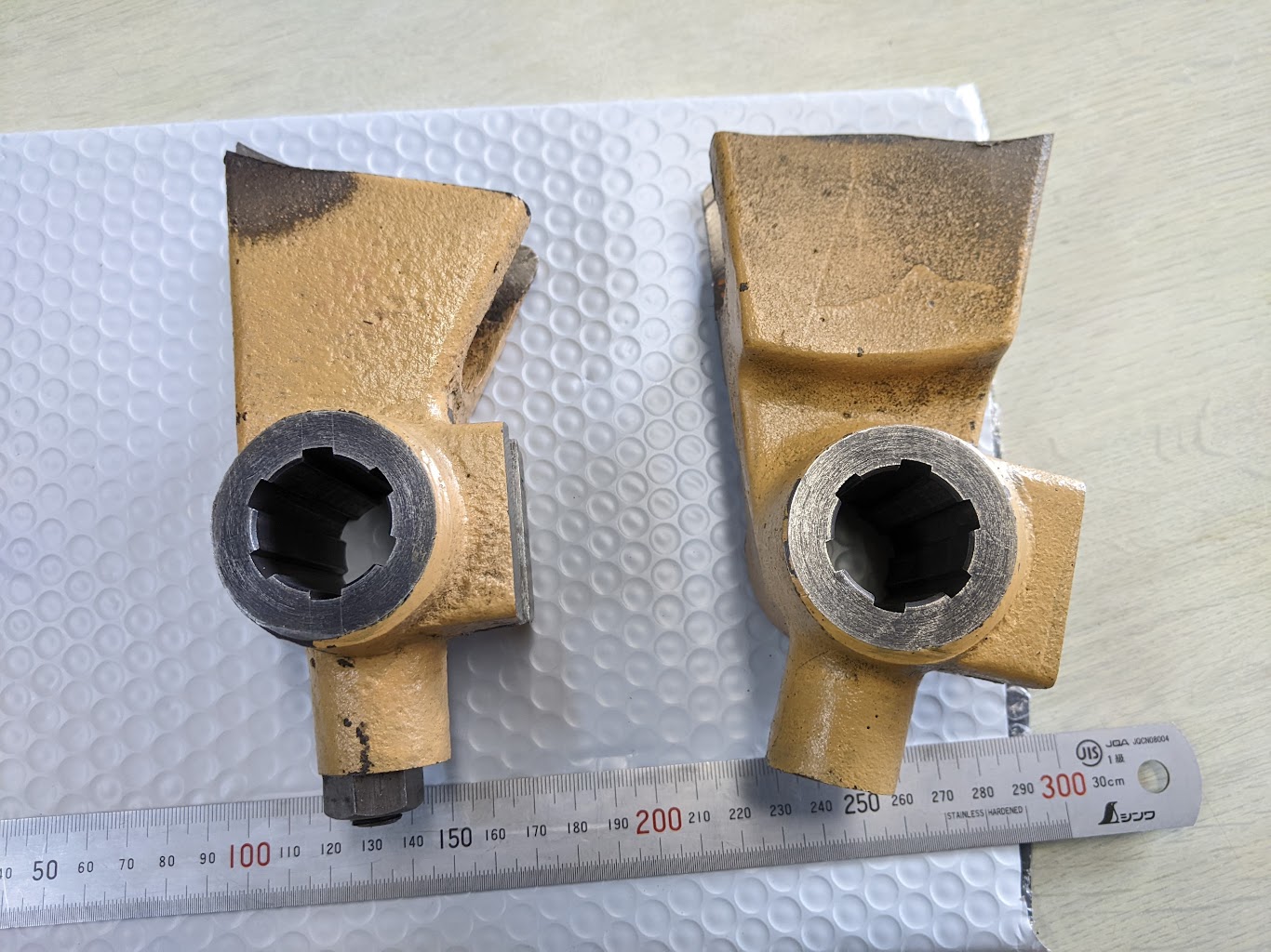 旋盤のギア切替シフター部品修理依頼